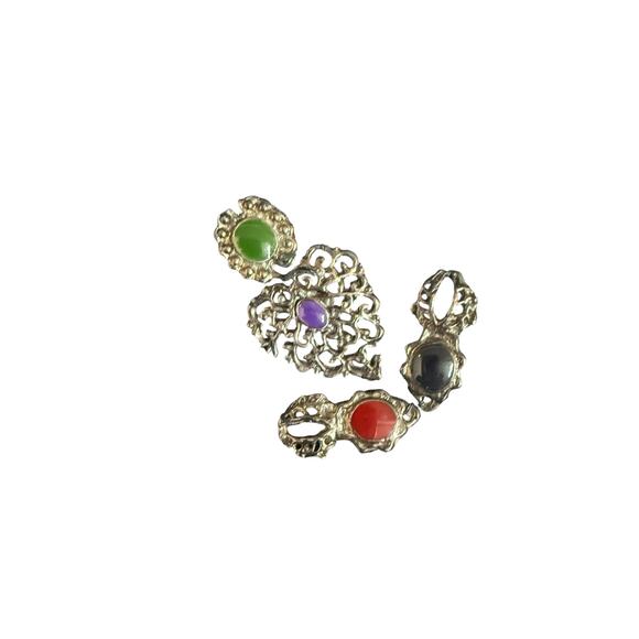 Vintage 70’s La Regale US Patent Black Beading Silver Meshing Slinky Long Strap - Picture 4 of 9